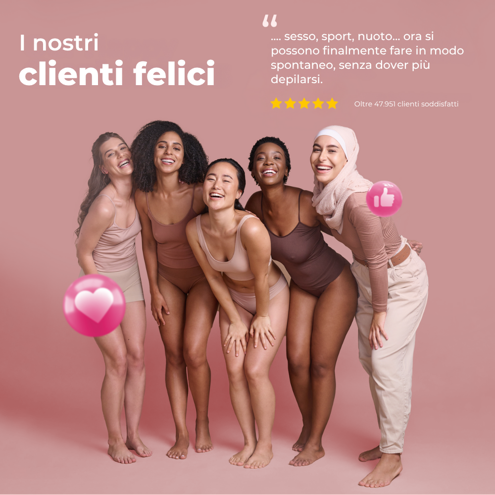 Recensioni delle clienti felici con Lumisilk – oltre 47.951 donne soddisfatte con pelle liscia e libera dai peli.